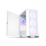Montech AIR 100 ARGB Micro ATX White Gaming Case 